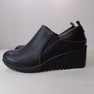 Sofft Eurosoft Women’s Janel Wedge Comfort Shoes Slip On Bootie Black Size 7W